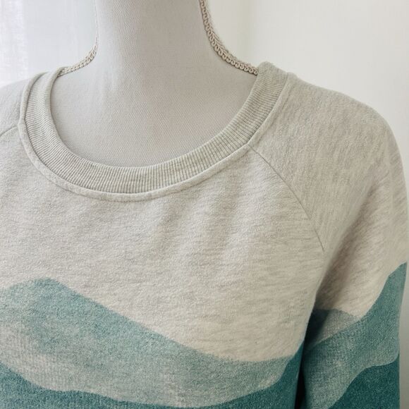 Scenic Forest Print Crew Neck Sweatshirt - Picture 2 of 7